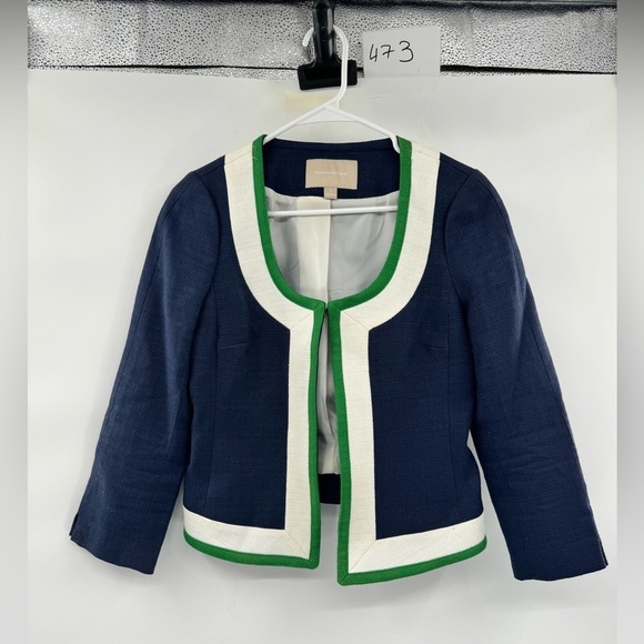 Banana Republic blue green colorblock blazer size 2 - Picture 13 of 13